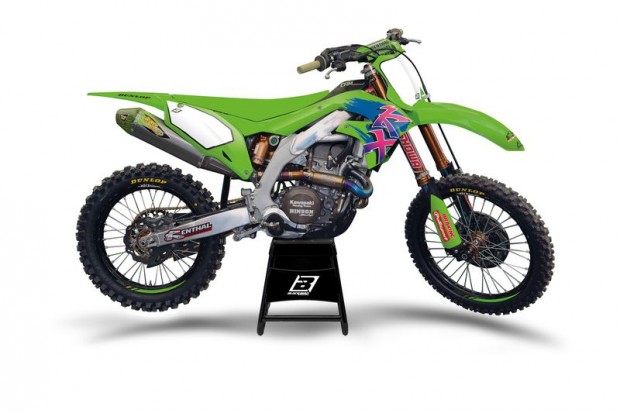 BLACKBIRD Retro Grafikus Kszlet - Kawasaki KX125/250