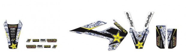 BLACKBIRD Rockstar Energy grafikai készlet Husqvarna TC/FC TE/FE számá