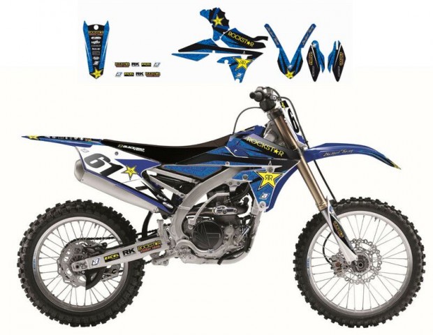 BLACKBIRD Rockstar Energy grafikai készlet Yamaha YZ125/250 UFO REPLIK