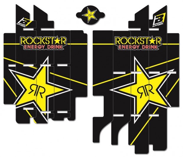 BLACKBIRD Rockstar Energy hűtőrács grafikai készlet Suzuki RM-Z450-hez