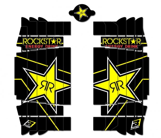 BLACKBIRD Rockstar Energy hűtőventilátor grafikai készlet Husqvarna TC