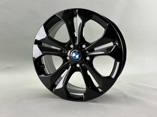 BMW 17 fekete alufelni szett gy�ri �j, 5x112 1 & 2 X1 X2 IX1 IX2 U11