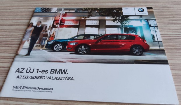BMW 1 F20 (2011) magyar nyelvű prospektus, katalógus.