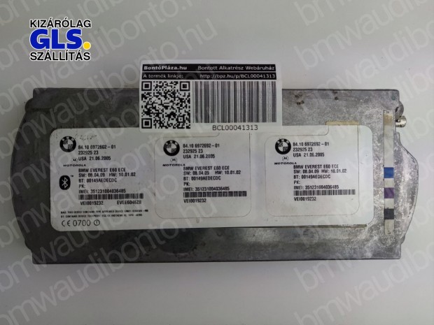 BMW 1 (E87) Bluetooth vezérlőegység modul (6972692, 84106972692)