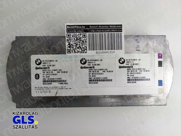 BMW 1 (E87) Bluetooth vez�rl�egys�g modul (9149615, 84109149615)