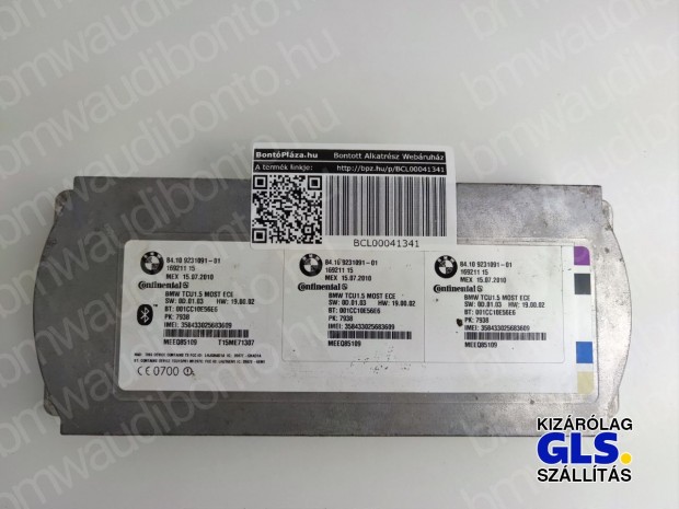 BMW 1 (E87) Bluetooth vezérlőegység modul (9231091)