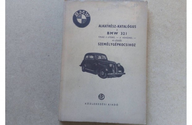 BMW 321 alkatrszkatalgus 1952