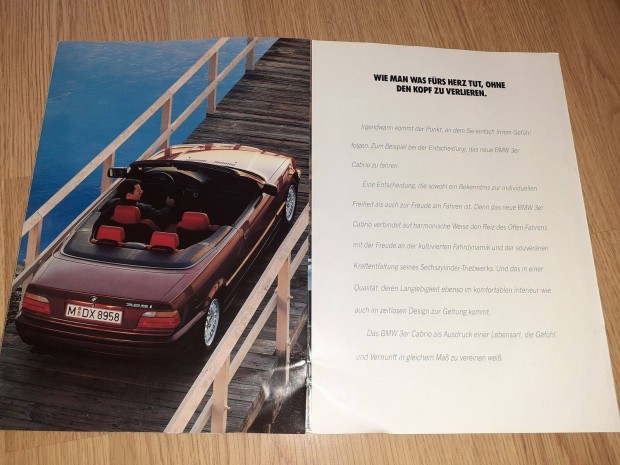 BMW 3 Cabrio prospektus - 1993, nmet nyelv