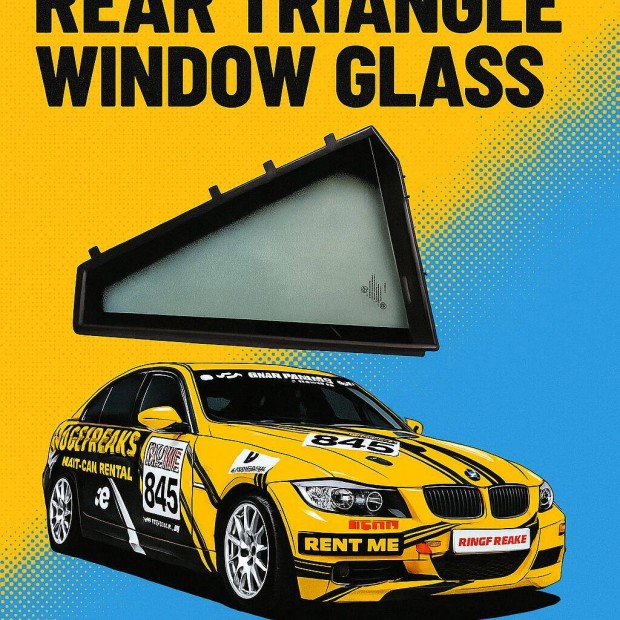 BMW 3 E90 E91 hátsó háromszög abalküveg AS2M3240DOT682