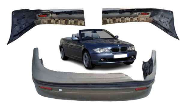 BMW 3 (2013) Coupe Cabrio E46 (2003) hátsó lökhárító burkolat mindkét