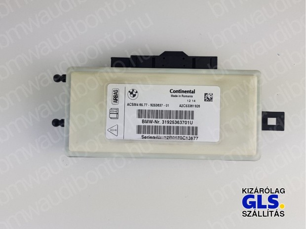BMW 3 (F30, F80) Lgzskvezrl egysg/modul (9253637, 65779253637)