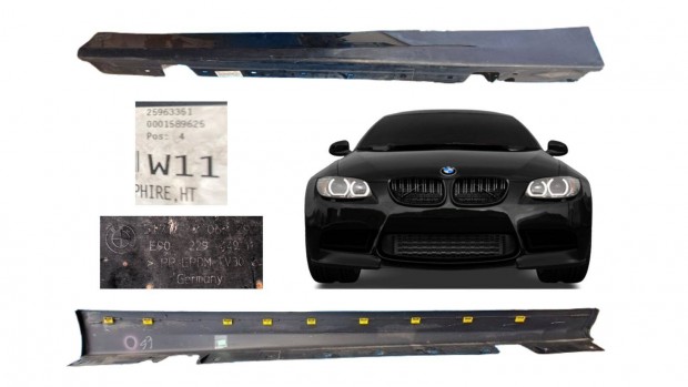 BMW 3-as sorozat E90-91 W11 bal oldali küszöb cikkszám 25963351