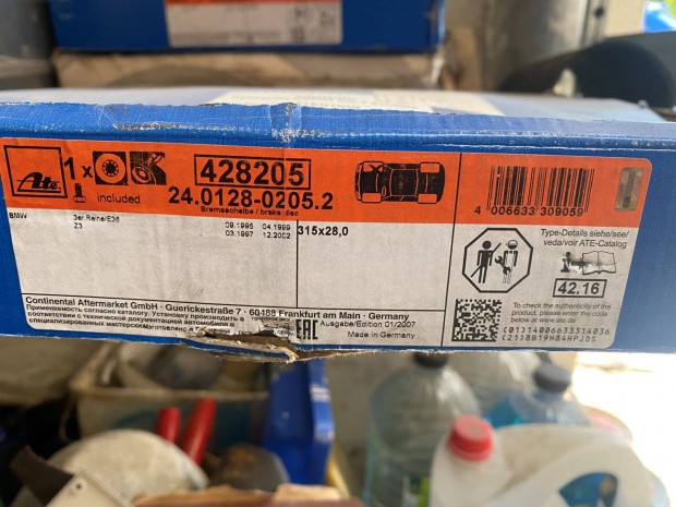 BMW 3-as sorozat vagy Z3 Féktárcsa