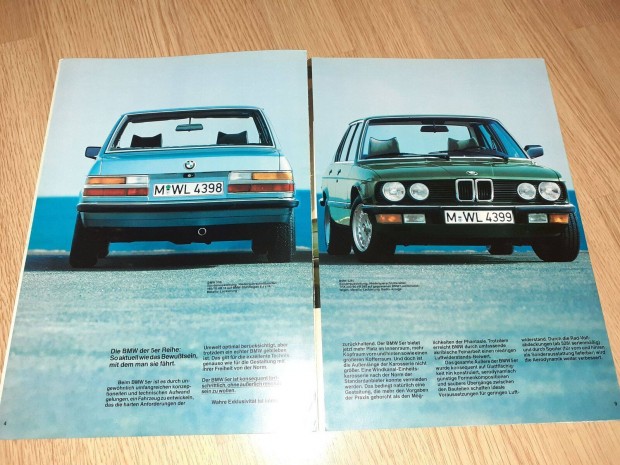 BMW 518i/520i/528i prospektus - 1983, nmet nyelv