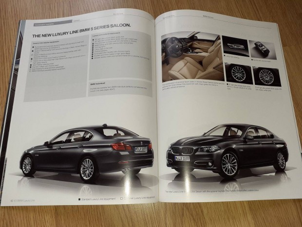 BMW 5 Limuzin prospektus - 2013, angol nyelv