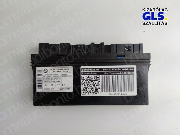 BMW 5 (E60) Komfort vezrlegysg/modul (9136039, 61359136039)