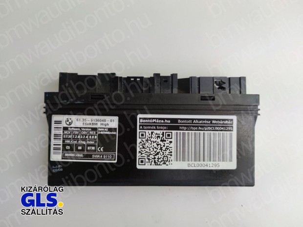 BMW 5 (E60) Komfort vezérlőegység/modul (9136040, 61359136040)