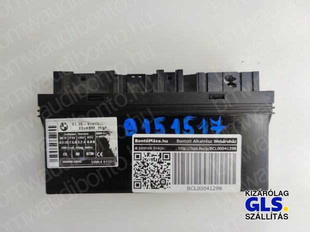 BMW 5 (E60) Komfort vezérlőegység/modul (9151517, 61359151517)