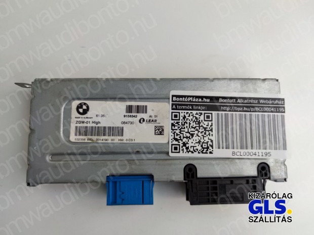 BMW 5 (F10) Komfort vezérlőegység/modul (9158342, 61359158342)