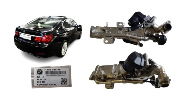 BMW 730d kipufogógáz EGR hűtő új cikkszámos 11717823210, 78232100
