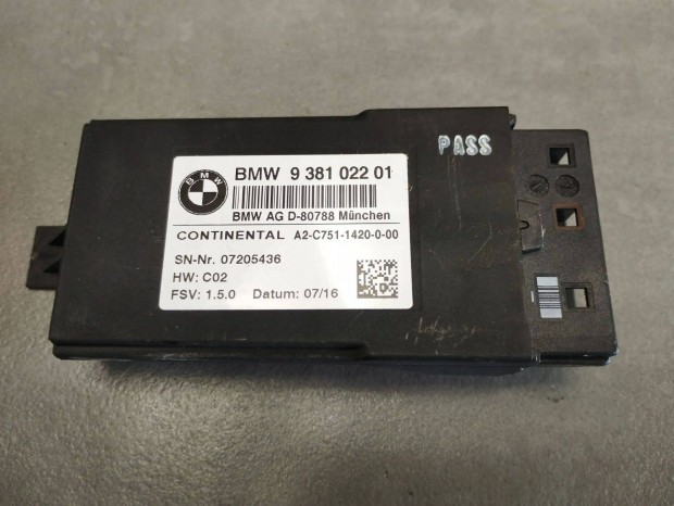 BMW 7 G11 ls vezrl modul 9381022