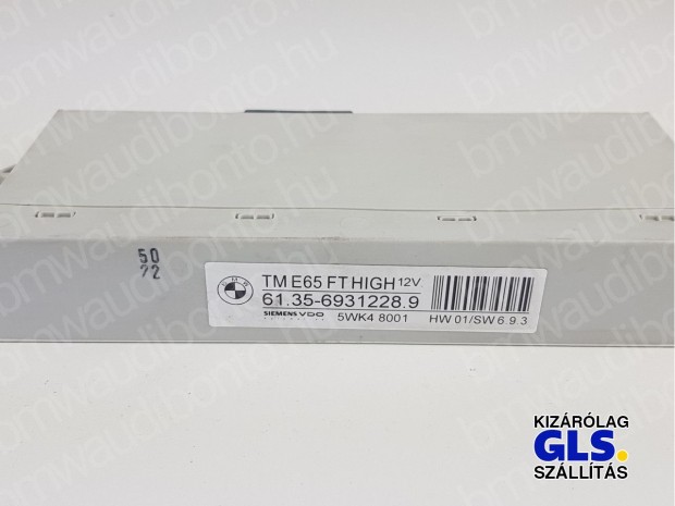 BMW 7 (E65, E66, E67) Bal első ajtó vezérlőegység/modul (6931228)