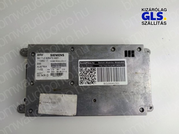 BMW 7 (E65, E66, E67) Bluetooth vez�rl�egys�g modul (6926472)