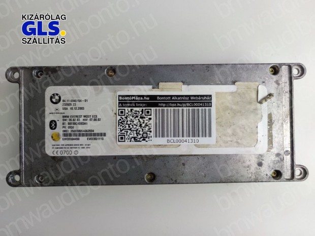 BMW 7 (E65, E66, E67) Bluetooth vezérlőegység modul (6945154)