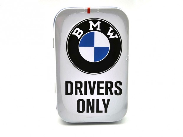 BMW Drivers only - fehér - fém cukorkás doboz fémdoboz (40g)