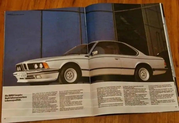 BMW E24 628 CSi 635 CSi Prospektus 1983 54 Oldal