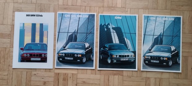 BMW E34 gyári prospektus eredeti katalógus OT veterán