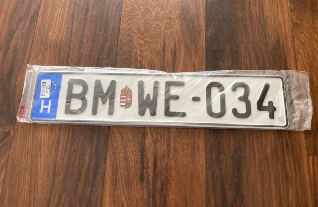 BMW E34 rendszám