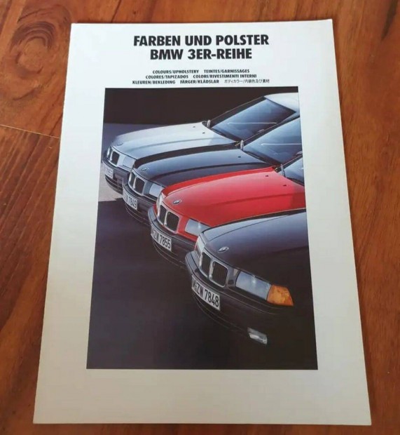 BMW E36 3-AS Sorozat Krpit Szn Minta Prospektus 1991