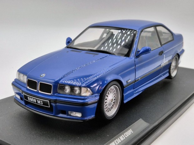 BMW E36 M3 coupe - kék - Solido - 1:18