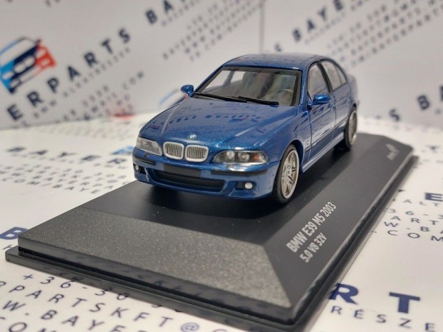 BMW E39 M5 5.0 V8 2003  - kék - Solido  modellautó 1:43