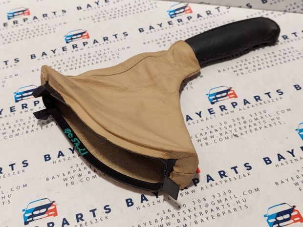 BMW E39 bézs beige bőr kézifékszoknya kézifék szoknya zsák bőr markol