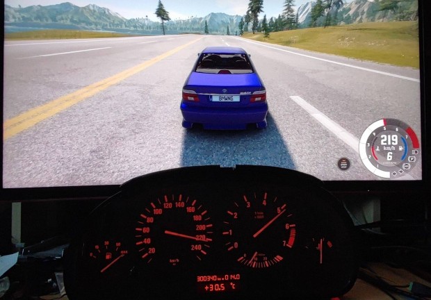 BMW E39 műszerfal/óracsoport PC-s autós játékokhoz