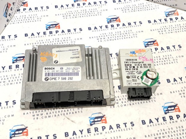 BMW E46 318 318i 318ti N42 N42B20A ECU EWS motorvezérlő elektronika s