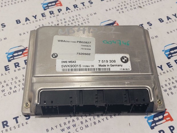 BMW E46 320i M54 M54B22 ECU computer motorvezrl