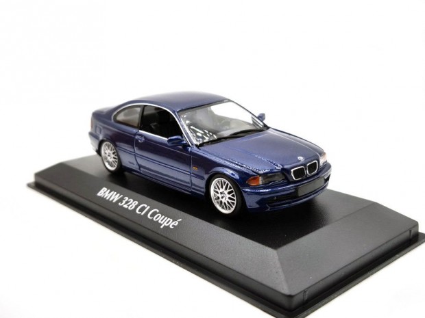 BMW E46 328ci coupe (1999) - kék - Maxichamps - 1:43