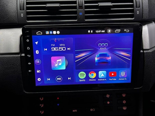 BMW E46 Android 10 navigáció 9" vadonat új WIFI USB Bluetooth Netflix