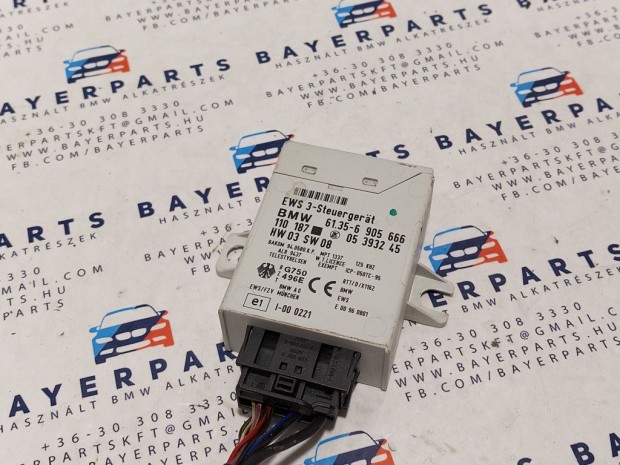 BMW E46 E39 E38 E53 X5 X3 Z4 EWS 3 immobiliser doboz vezérlő - csatla