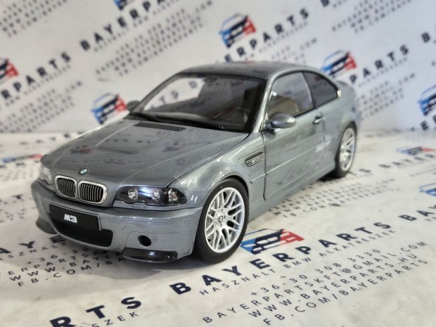 BMW E46 M3 CSL (2003) - szrke -  Norev - 1:18