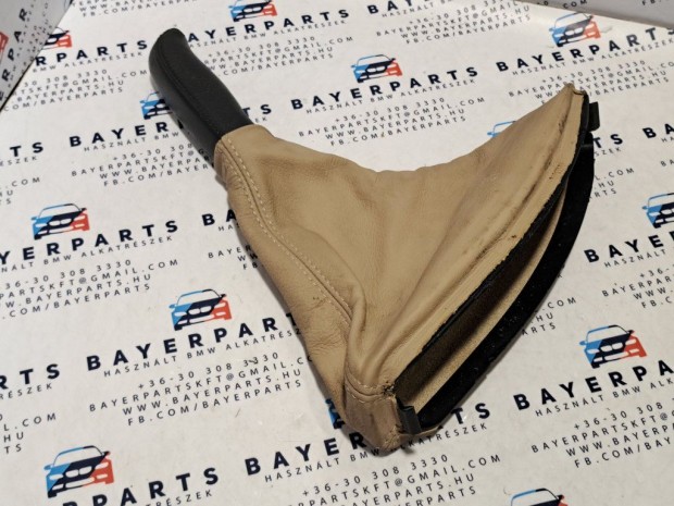 BMW E46 bézs beige bőr kézifékszoknya kézifék szoknya zsák bőr markol