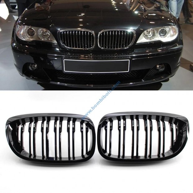 BMW E46 facelift coupe, cabrio fnyes fekete htrcs / vese 2002-2005