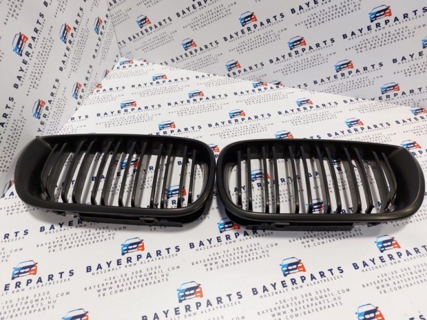 BMW E46 facelift sedan touring új matt fekete dupla pálcás vese hűtőr