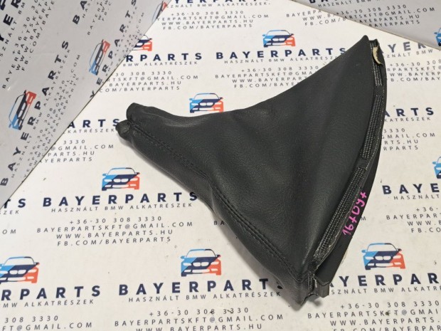 BMW E46 fekete bőr kézifék szoknya zsák bőr markolat