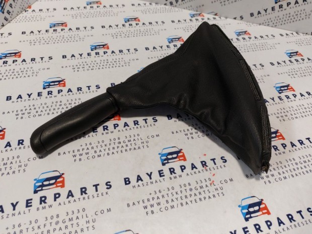 BMW E46 fekete bőr kézifék szoknya zsák markolat