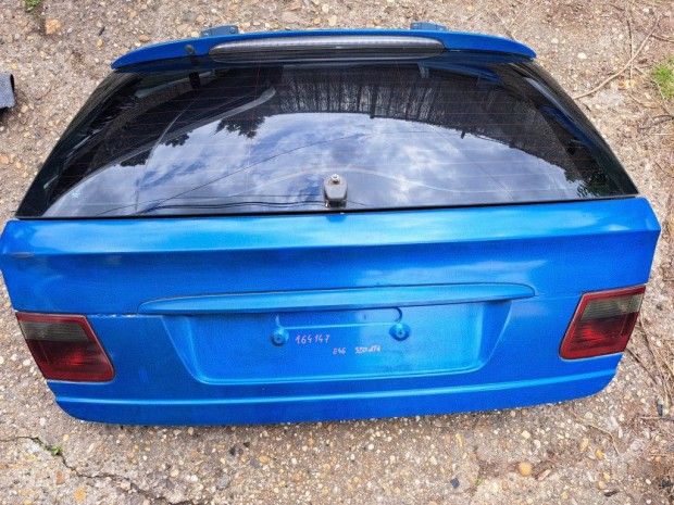 BMW E46 kék fóliás csomagtér ajtó csomagtartó fedél
