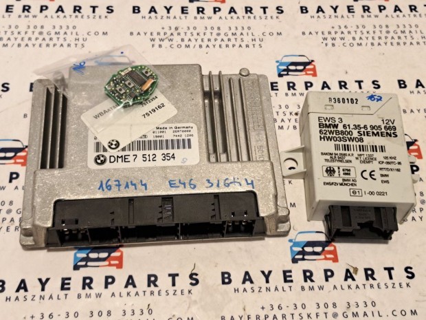 BMW E46 manulis 318i 318 318ci N42 N42B20A ECU EWS motorvezrl elek